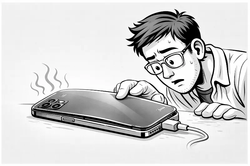 Здута батарея всередині смартфона тисне на задню кришку корпуса