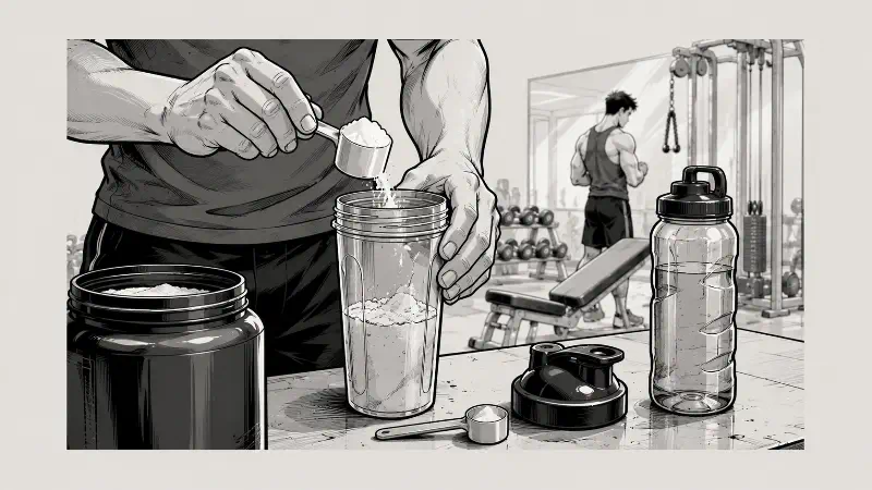 Підготовка BCAA в шейкері